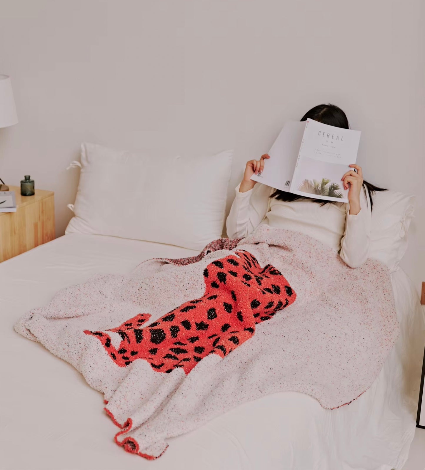 Kawaii Leopard  Blanket