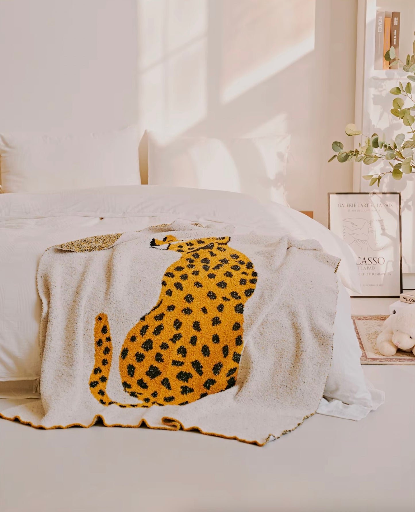 Kawaii Leopard  Blanket