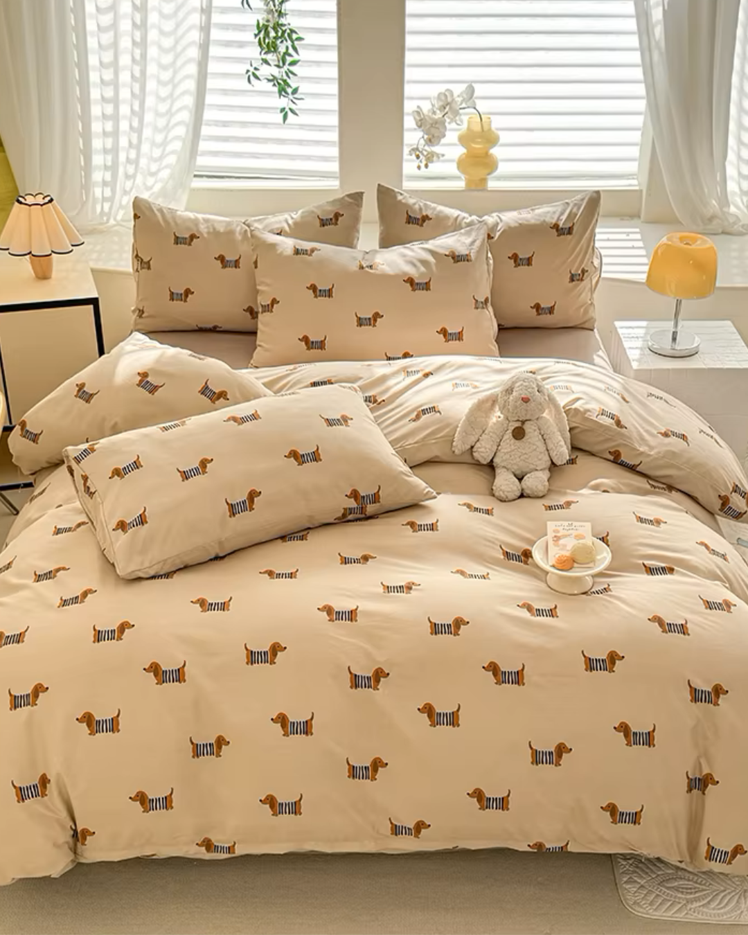 Dog Printed Duvet Cover Set