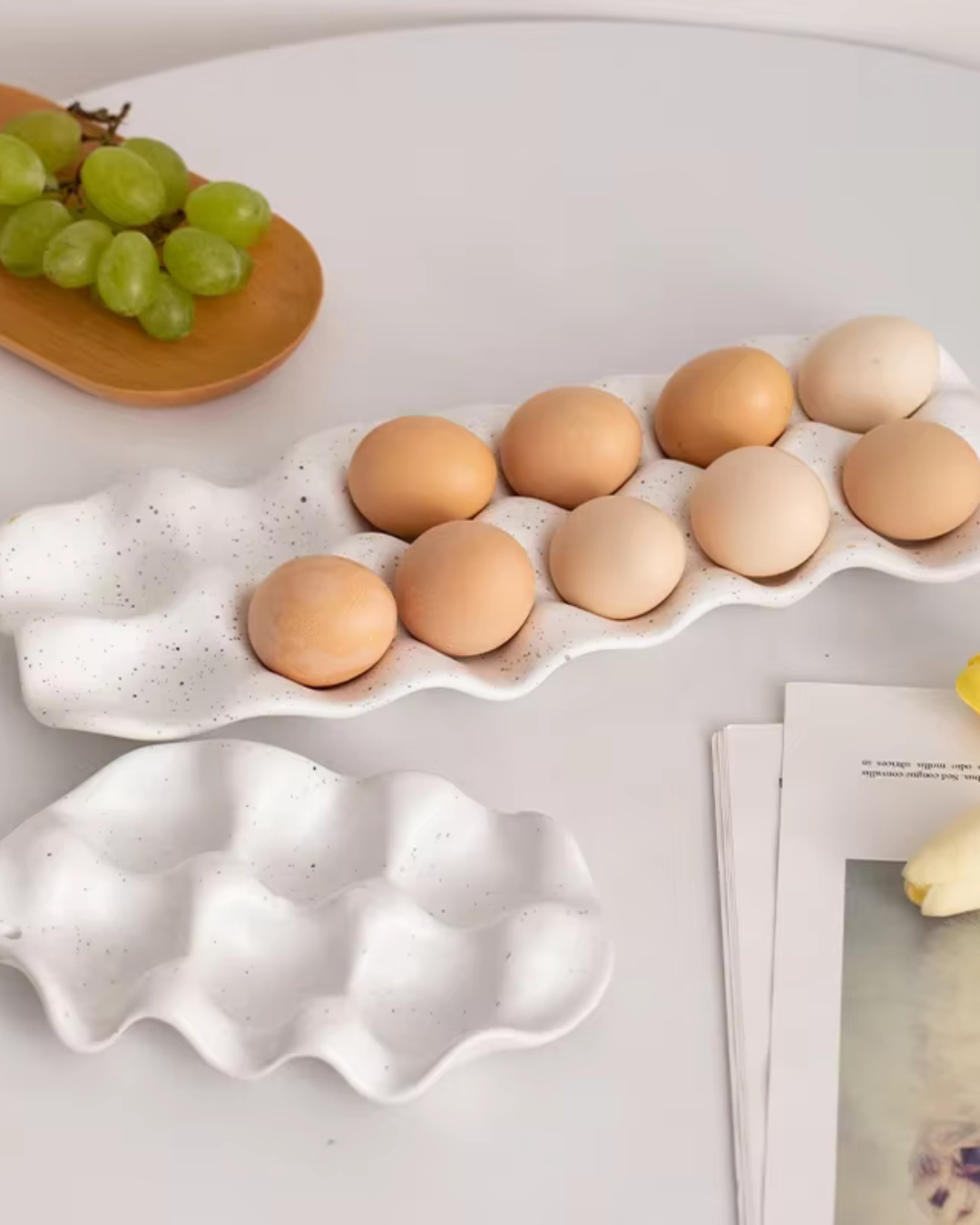 Ceramic Egg Storage Tray