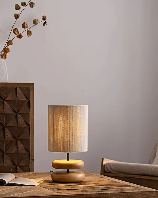 ZenGlow Wooden Table Lamp