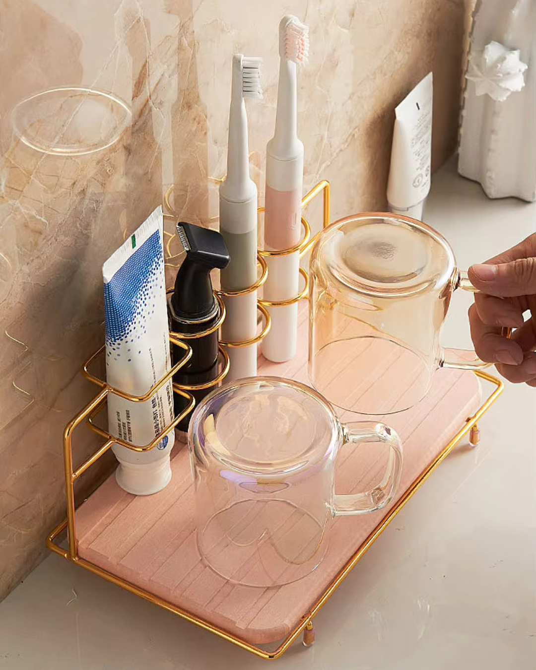 Stainless Steel Creative Toothbrush Storage Rack