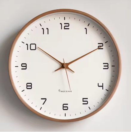 Nordic European Style Wooden Wall Clock