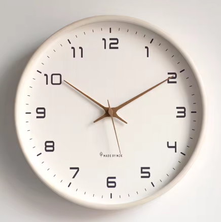 Nordic European Style Wooden Wall Clock