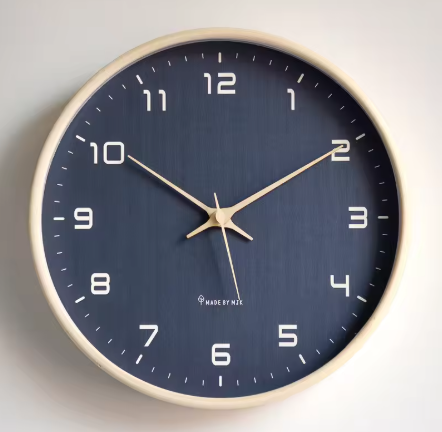 Nordic European Style Wooden Wall Clock