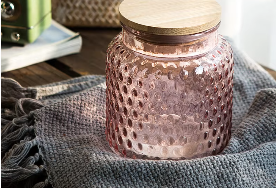 Begonia Glass Sealed Jar