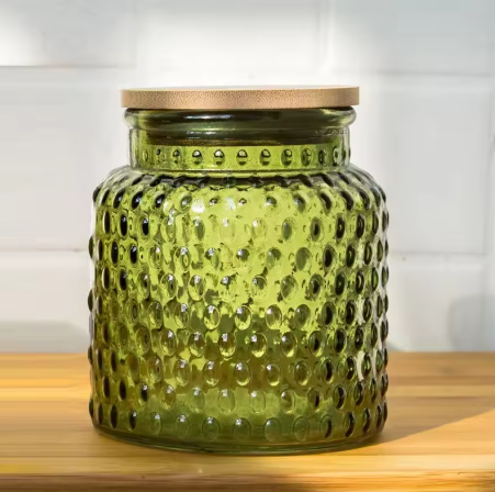 Begonia Glass Sealed Jar