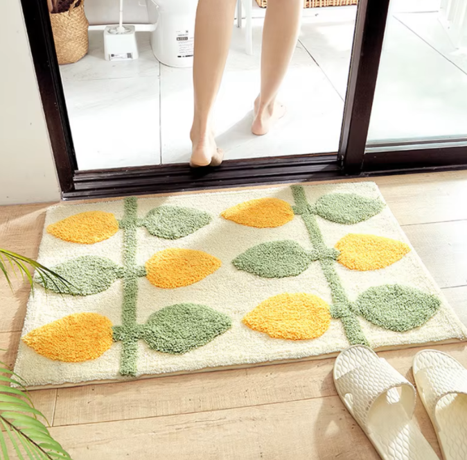 Flocking Bath Mat Non-slip