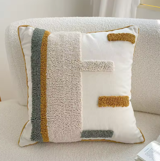 Boho Tufted Cushion Cover