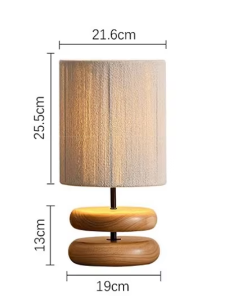 ZenGlow Wooden Table Lamp