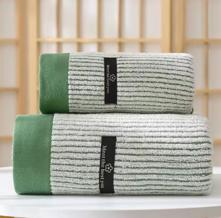 CloudSoft Cotton Towel Set – 2Pcs