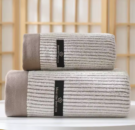 CloudSoft Cotton Towel Set – 2Pcs