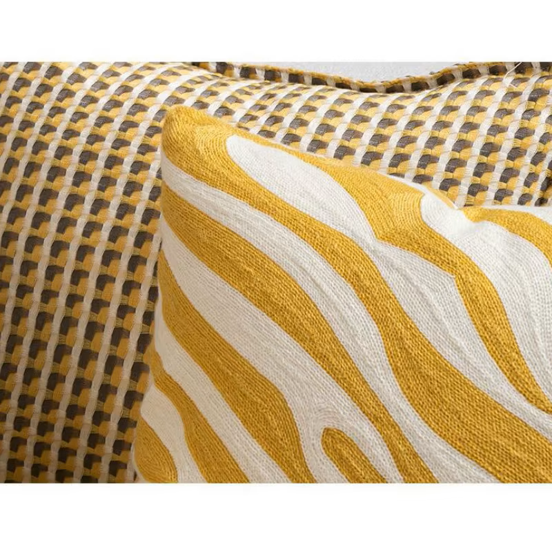 Golden Zebra Elegance Pillow Case