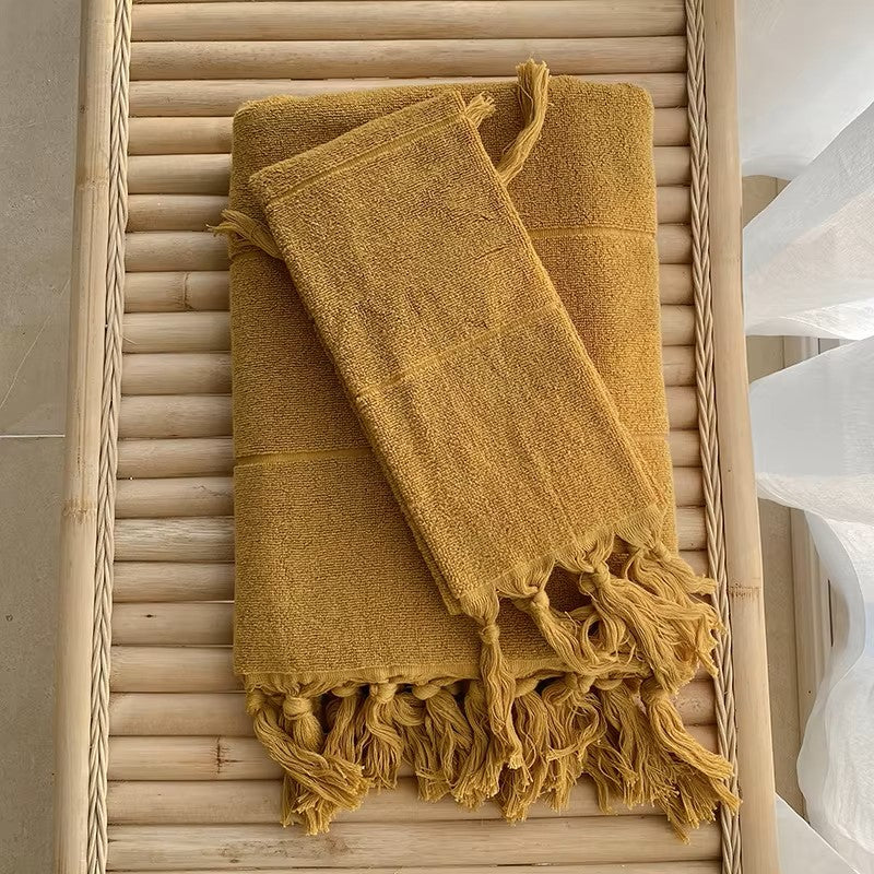 Handmade Tassel Cotton Towel