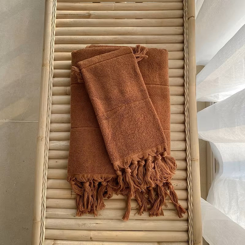 Handmade Tassel Cotton Towel