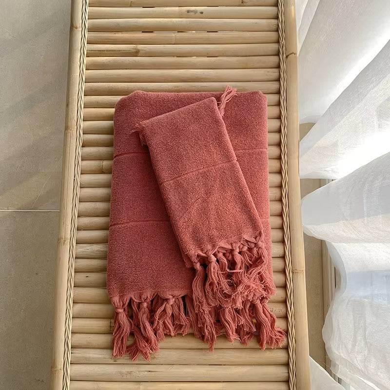 Handmade Tassel Cotton Towel