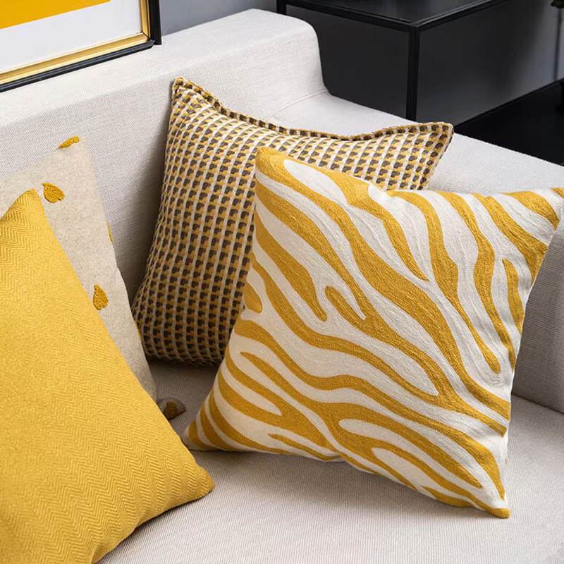 Golden Zebra Elegance Pillow Case