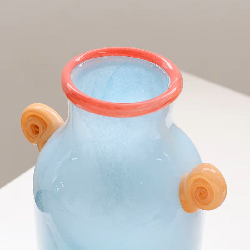 Cartoon Candy Handle Glass Vase