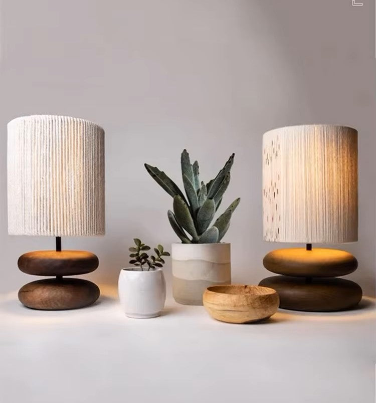 ZenGlow Wooden Table Lamp