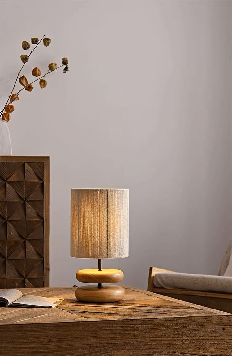 ZenGlow Wooden Table Lamp