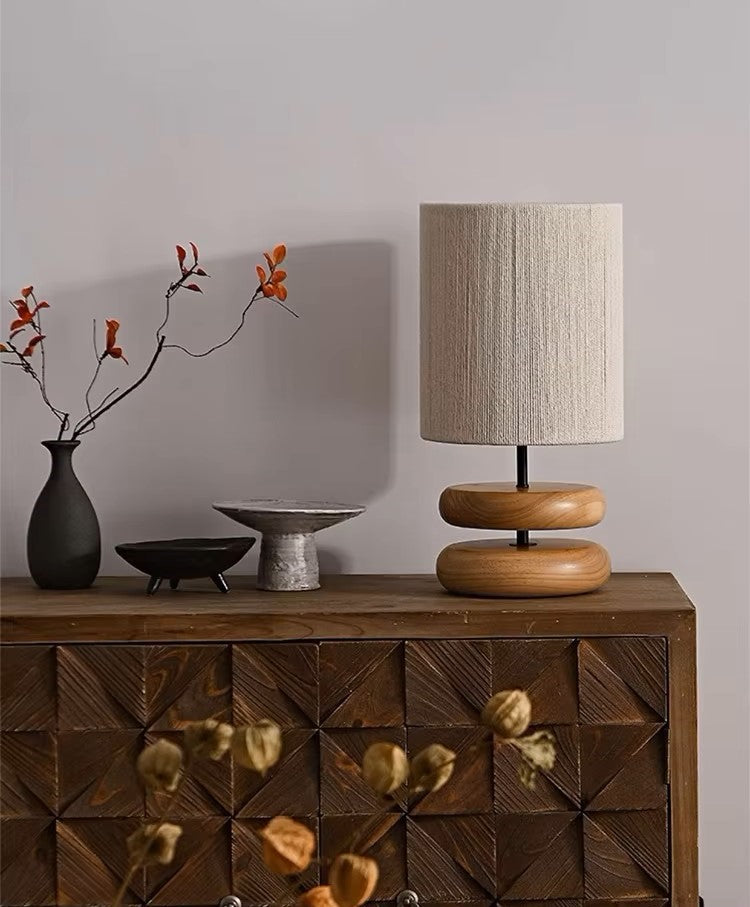 ZenGlow Wooden Table Lamp